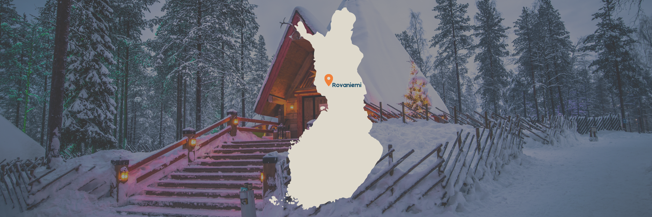 Reisroute kaartje Fins-Lapland