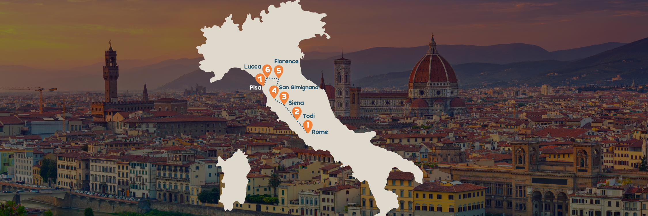 Midden Italië kaart