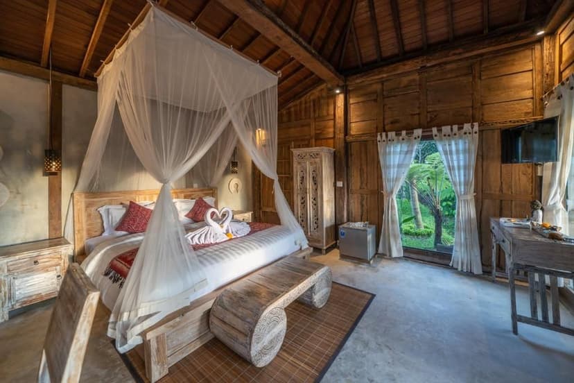Villa op Bali met groot Kingsize bed