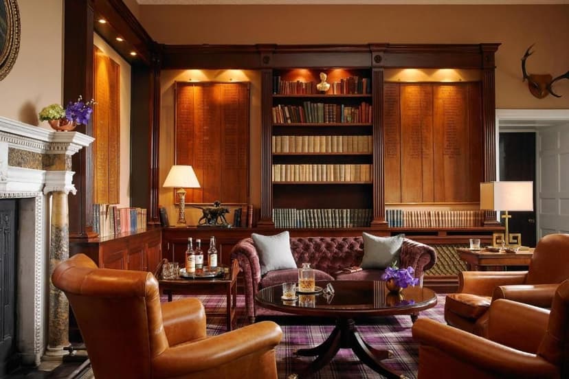 slaapplek in ierland - prachtig landhuis met bibliotheek