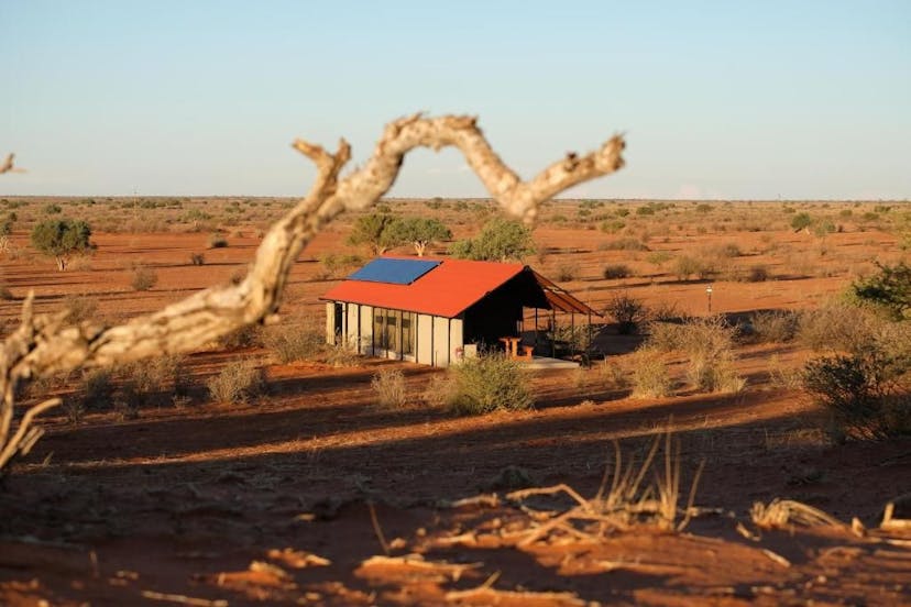 campingsite in de Kalahari woestijn