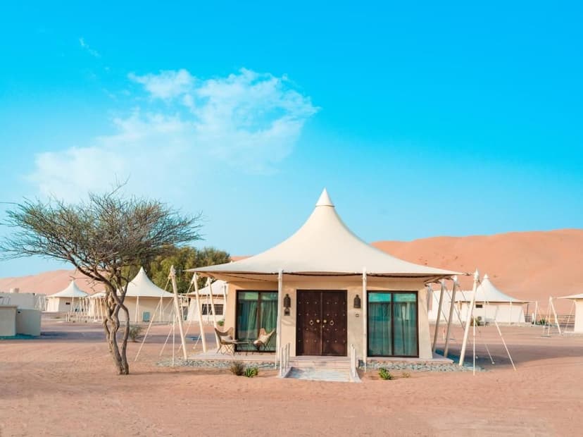 Woestijnen kamp in Wahiba Sands Oman