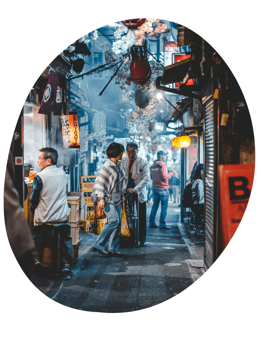 Kleine straat in japan