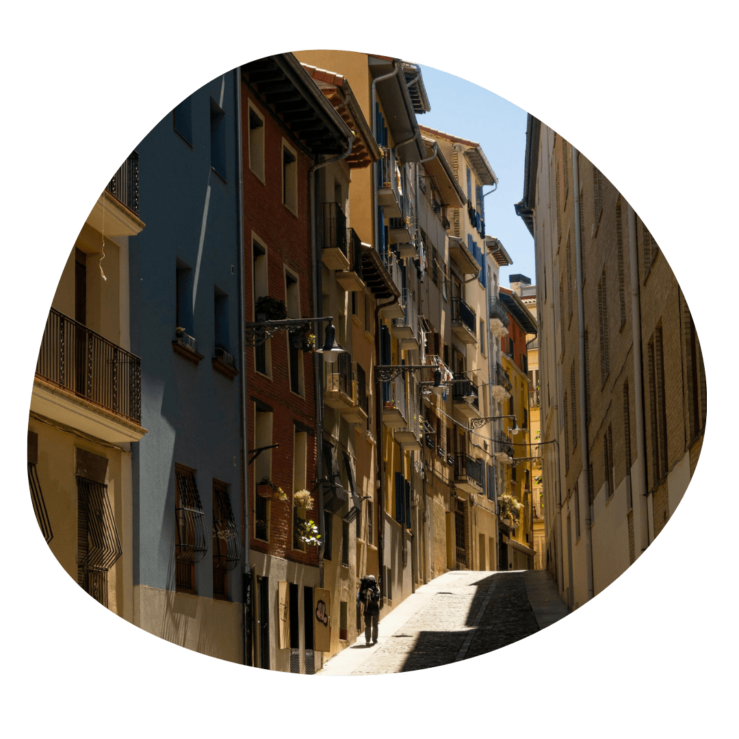 De straten van Pamplona