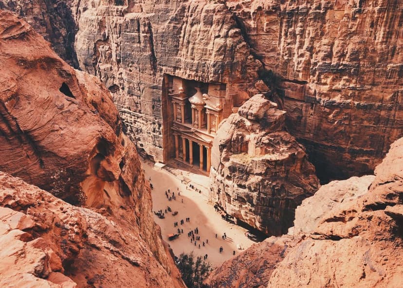 Jordanie Petra uitzichtpunt