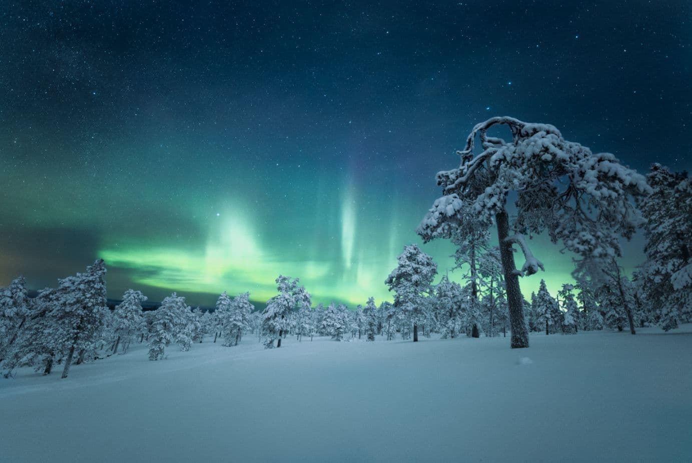 Noorderlicht in Noorwegen