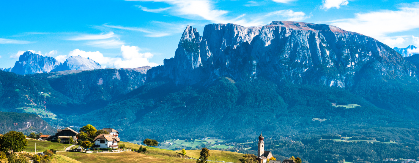 Uitzicht over de Dolomieten in Noord-Italië