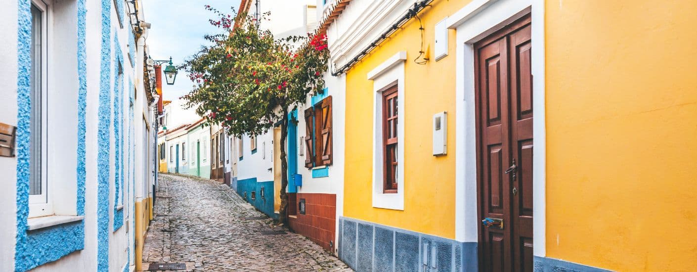 Een straat in Portimao, Algarve