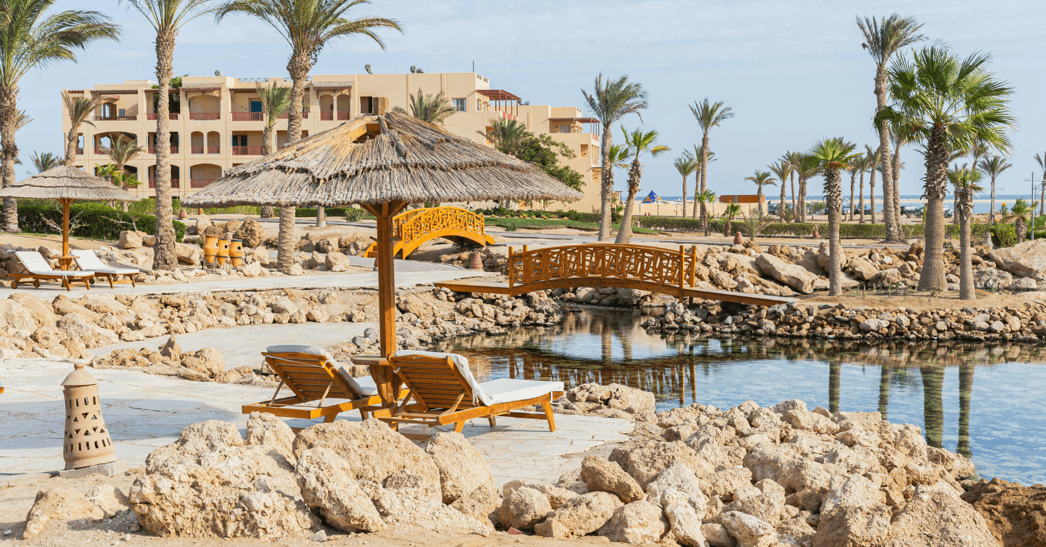 Een prachtig hotel in Egypte