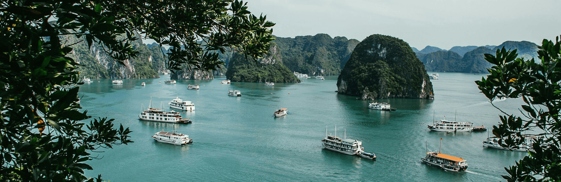 boten door het prachtige ha long bay van vietnam