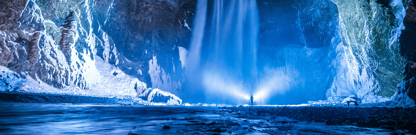 Prachtig blauw licht