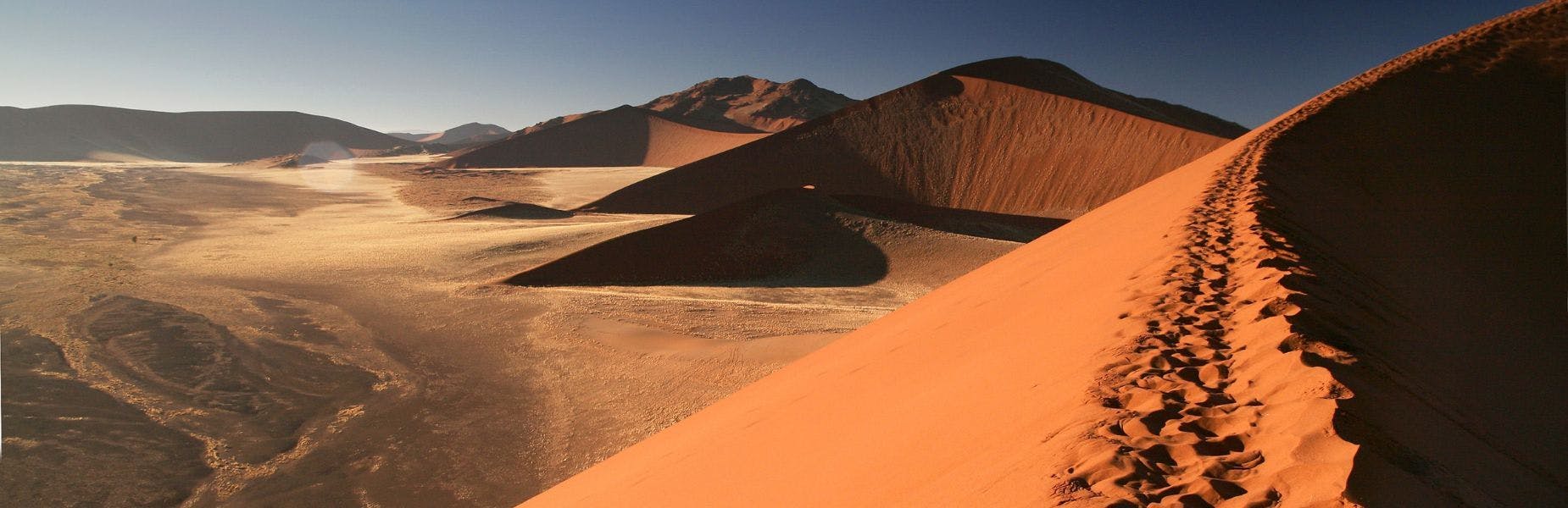 De duinen van Namibië