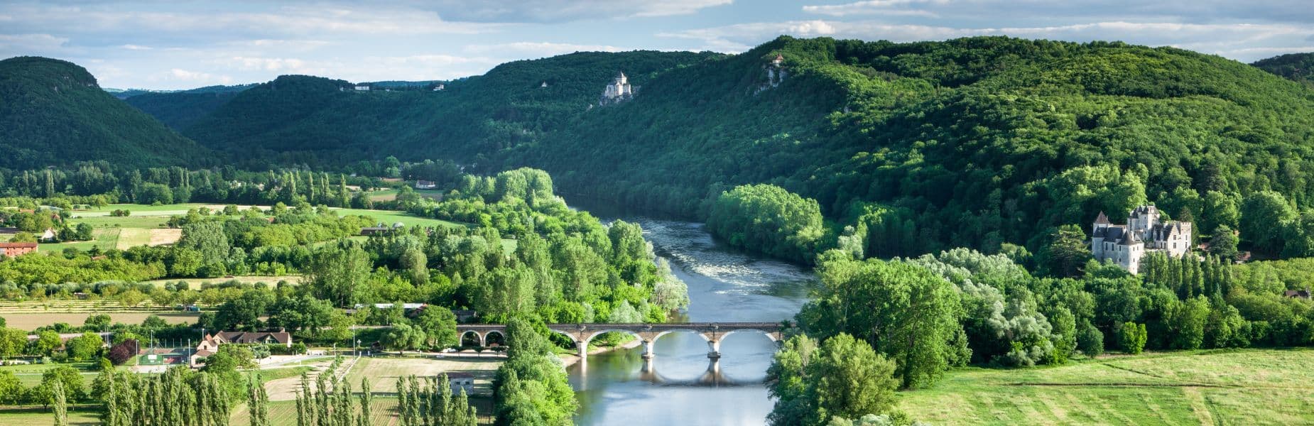 Dordogne rivier met Chateau Castlenaud