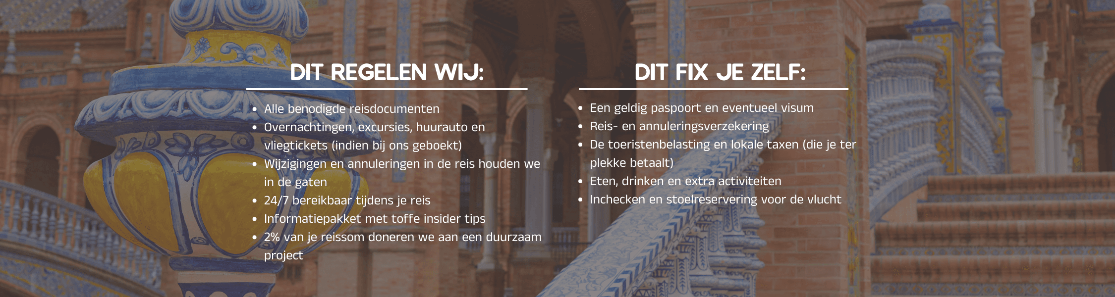 Inbegrepen bij je rondreis Footprint