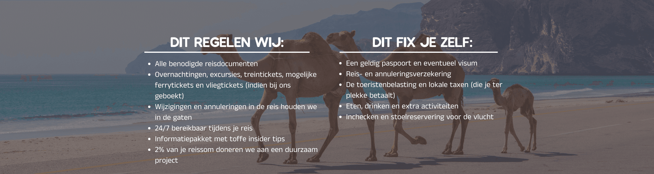 Wat je zelf moet regelen voor je reis naar Oman
