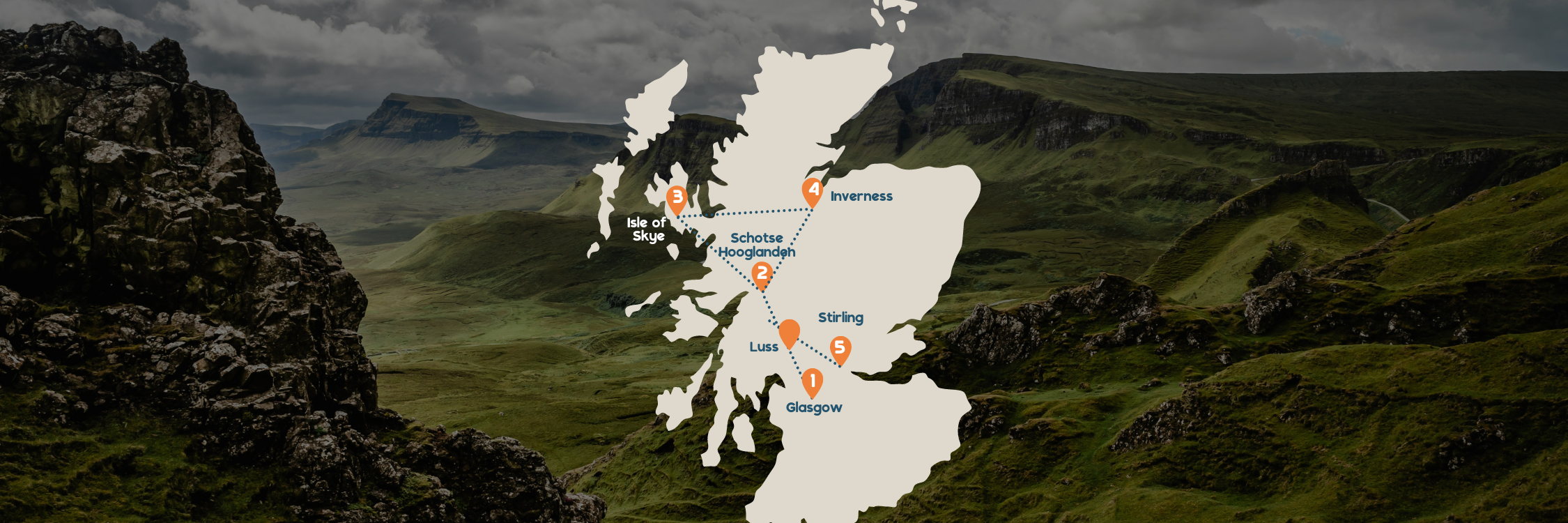 Desktop landenkaartje - westen Schotland