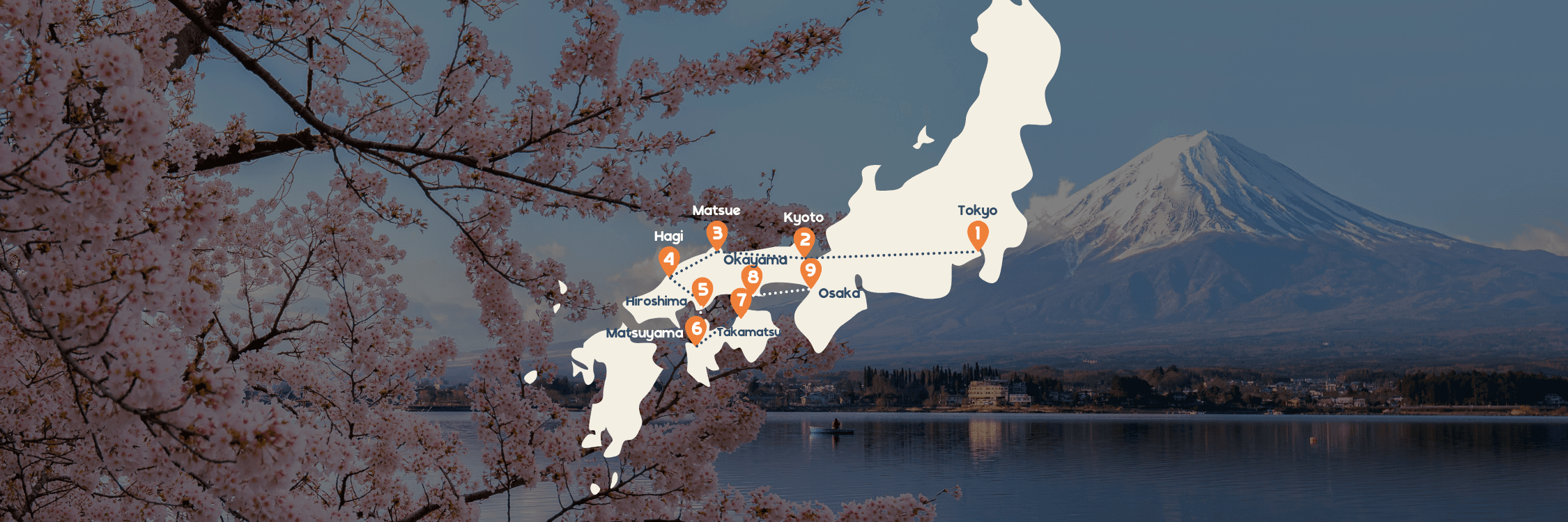 Routekaart japan authentieke rondreis breed