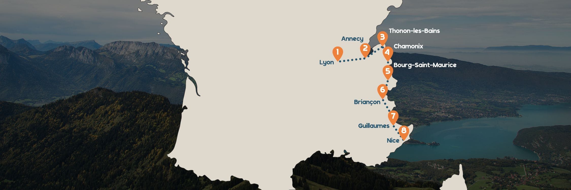 Alpen Fly & Drive routekaart desktop