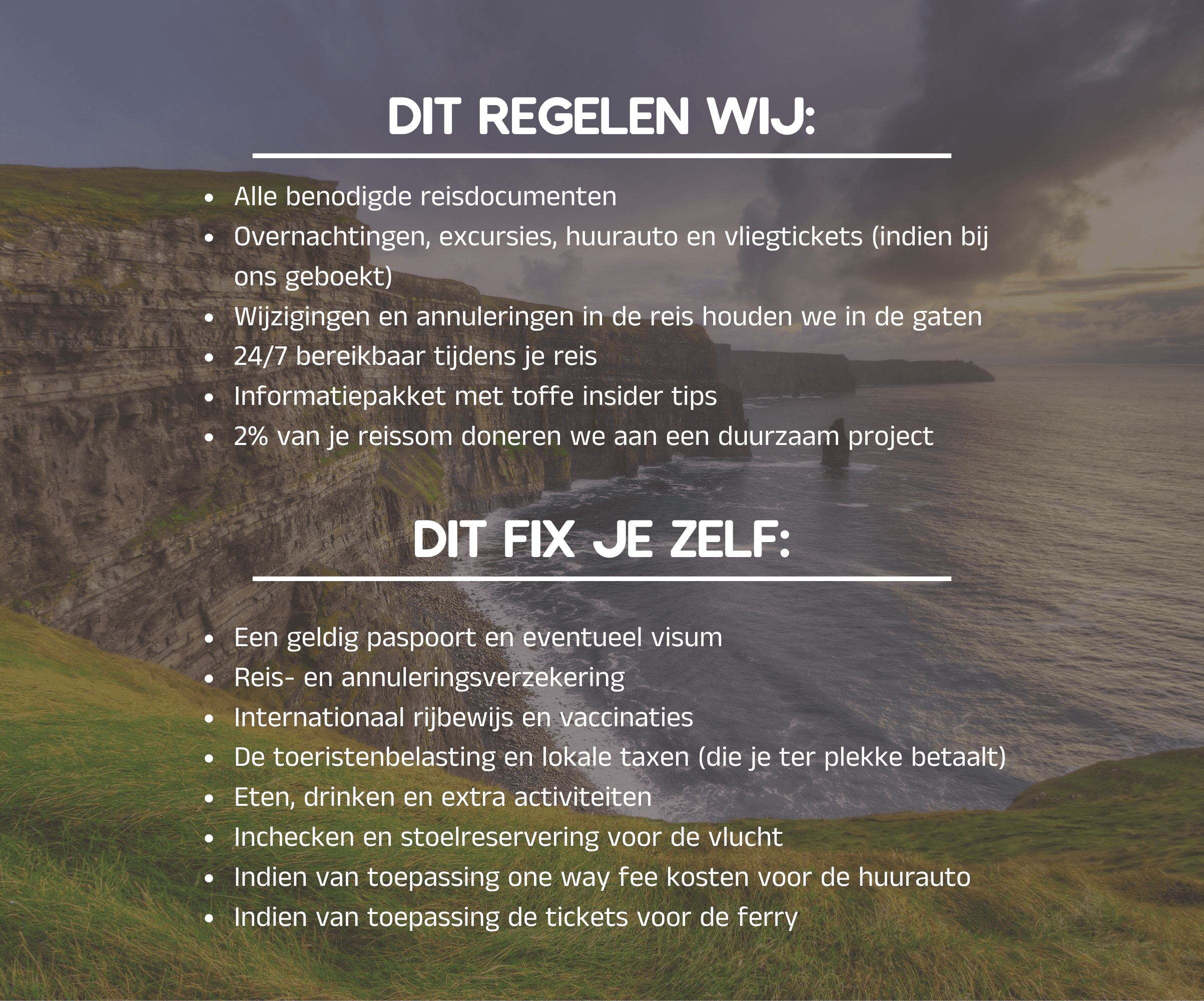 Inclusief en exclusief bij je reis