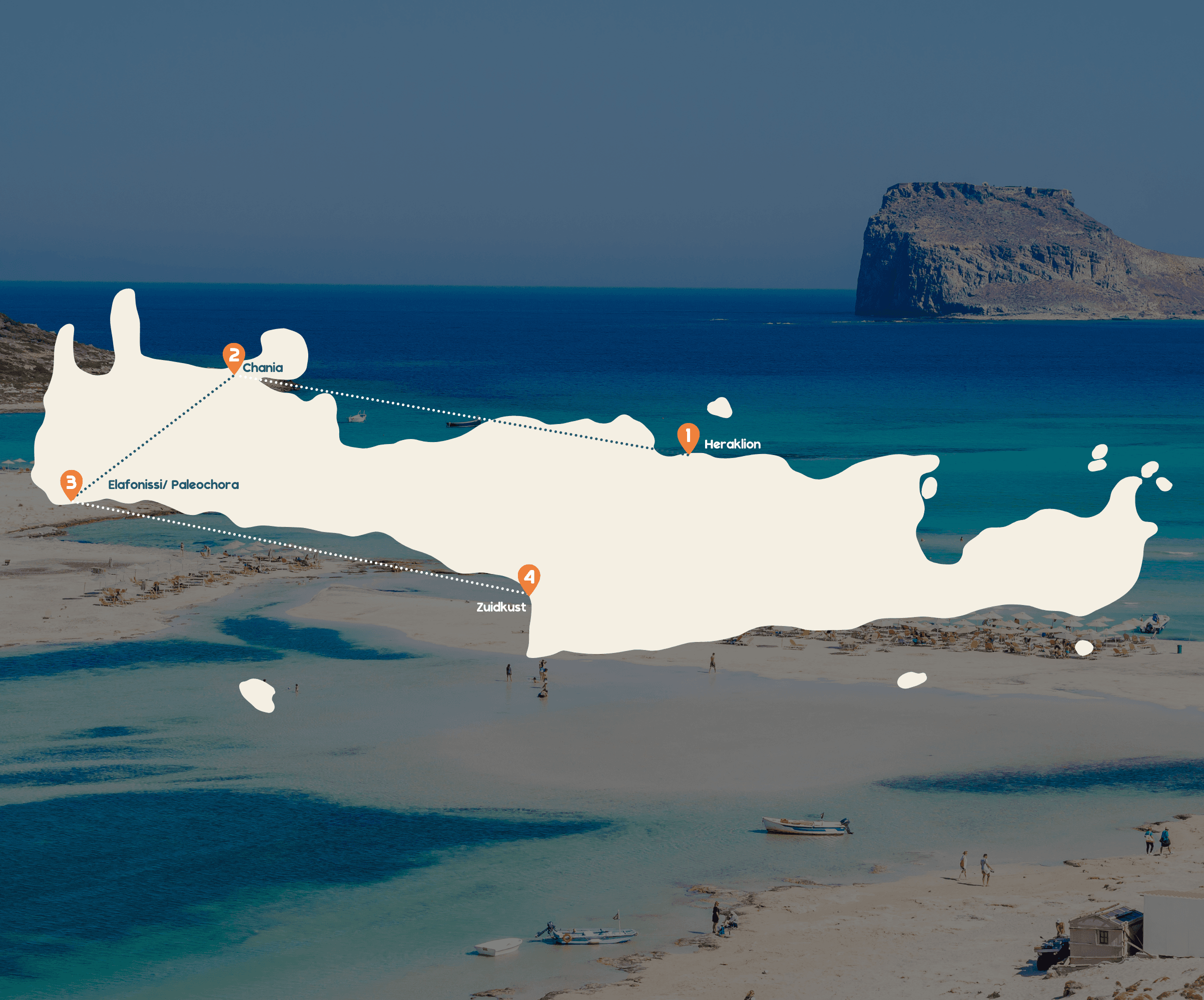 Routekaart Kreta
