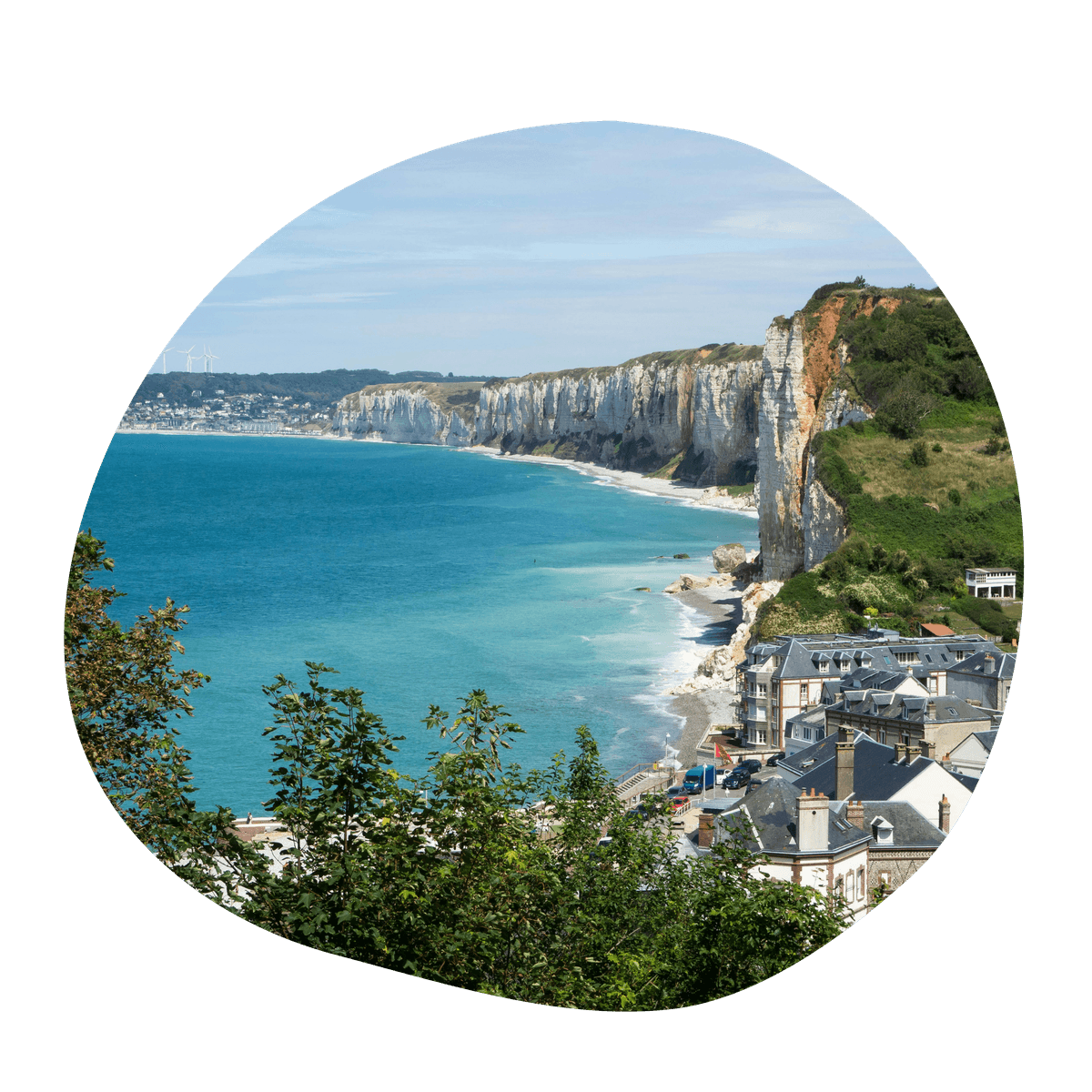 Prachtige kliffen en zee