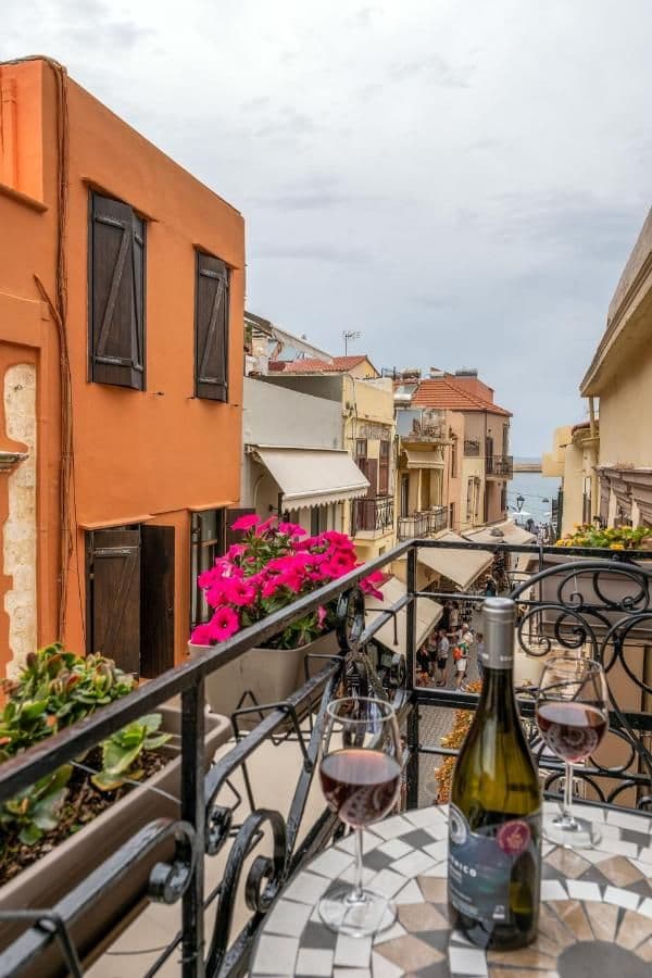 Uitzicht over Chania