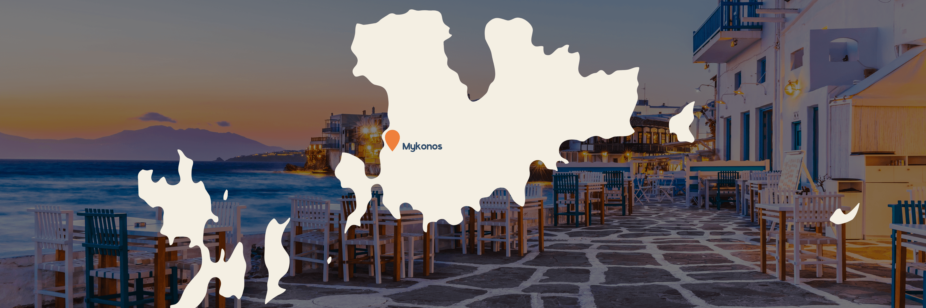Routekaart Mykonos
