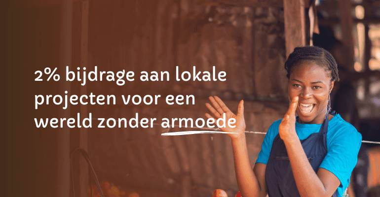 2 procent bijdrage aan lokale projecten armoede