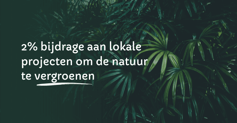 2 procent bijdrage aan lokale projecten natuur op het land