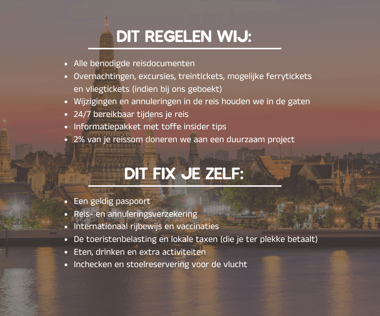 punten die wij voor je regelen en wat je zelf moet doen