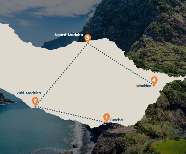 Routekaart Madeira RR1 mobiel