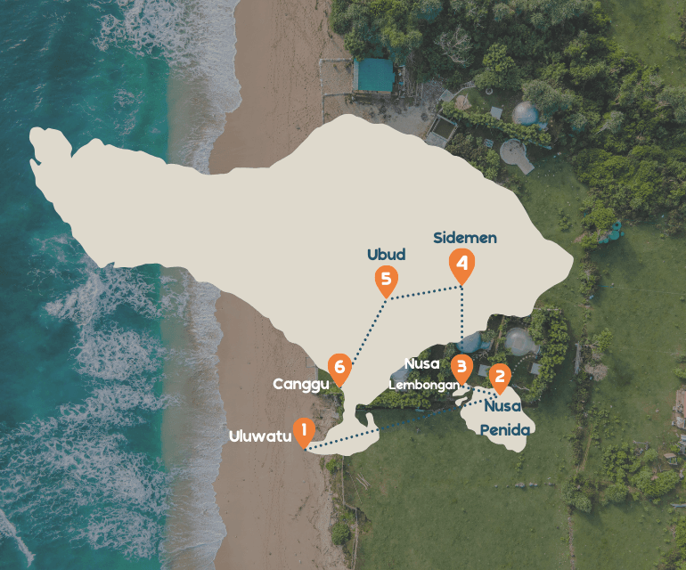 reisroute kaartjes bali mobiel