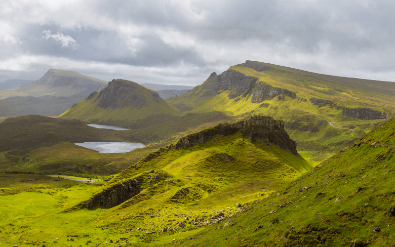 Uitzicht op de natuur in Skye