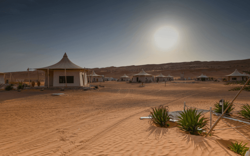 Woestijnen kamp in Wahiba Sands Oman