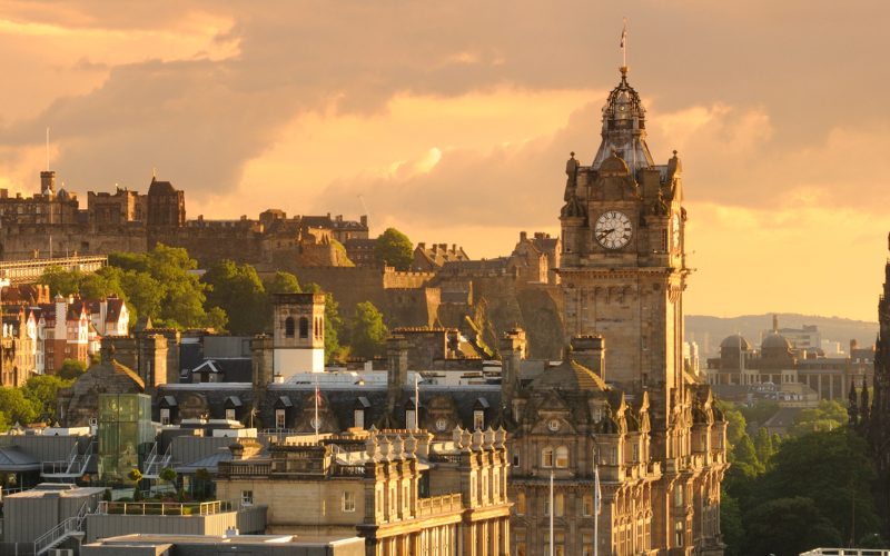 Impressie van de stad Edinburgh
