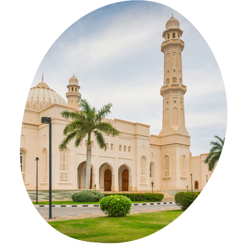 Een moskee in Oman