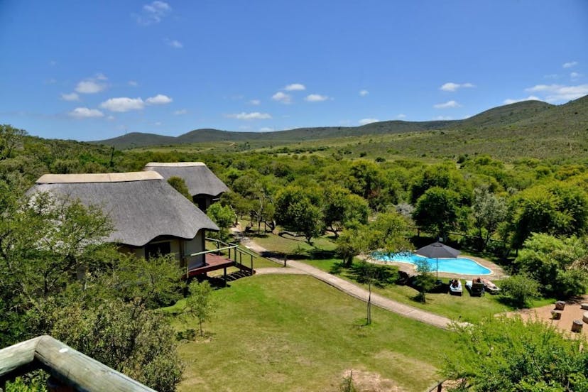 Zuid-Afrika Garden route accommodatie huisjes en zwembad
