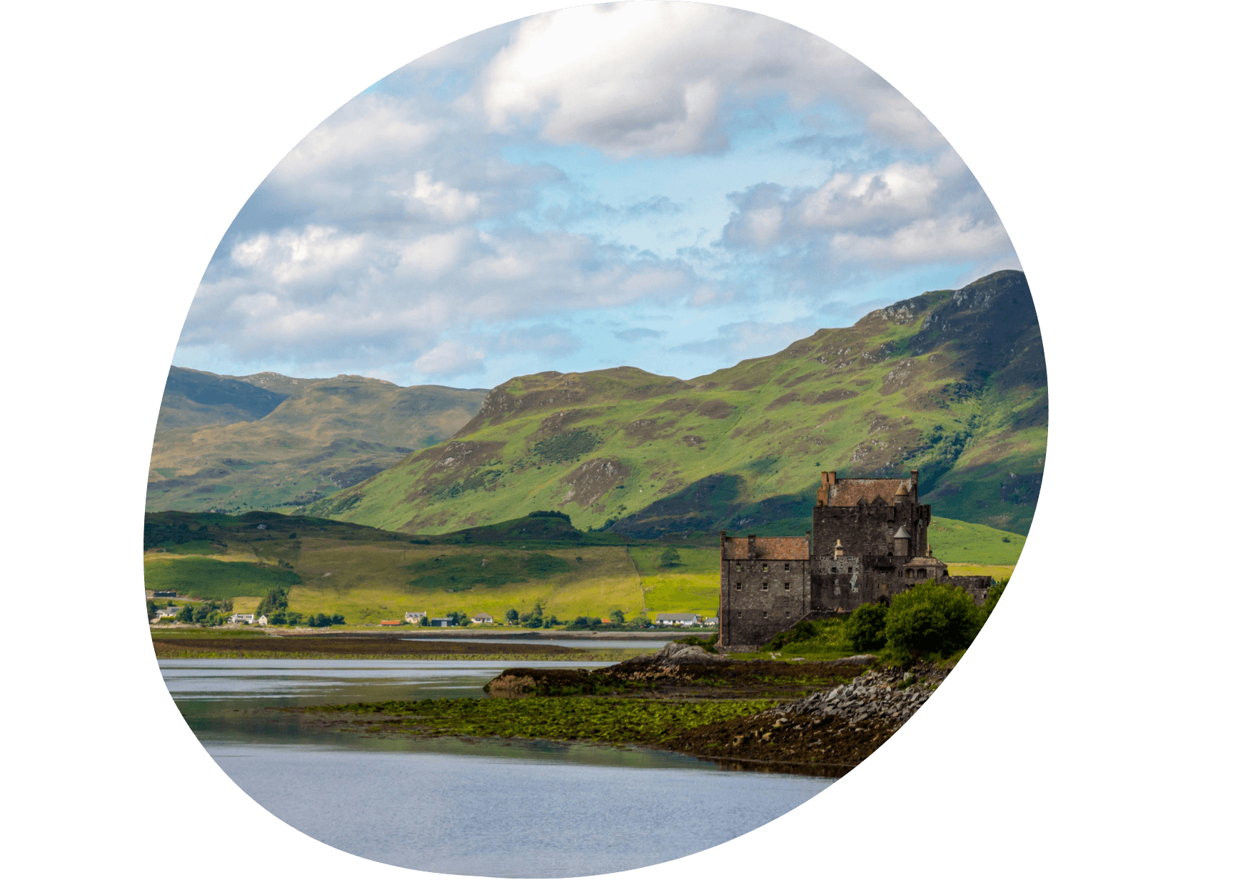 Loch Ness meer met kasteel