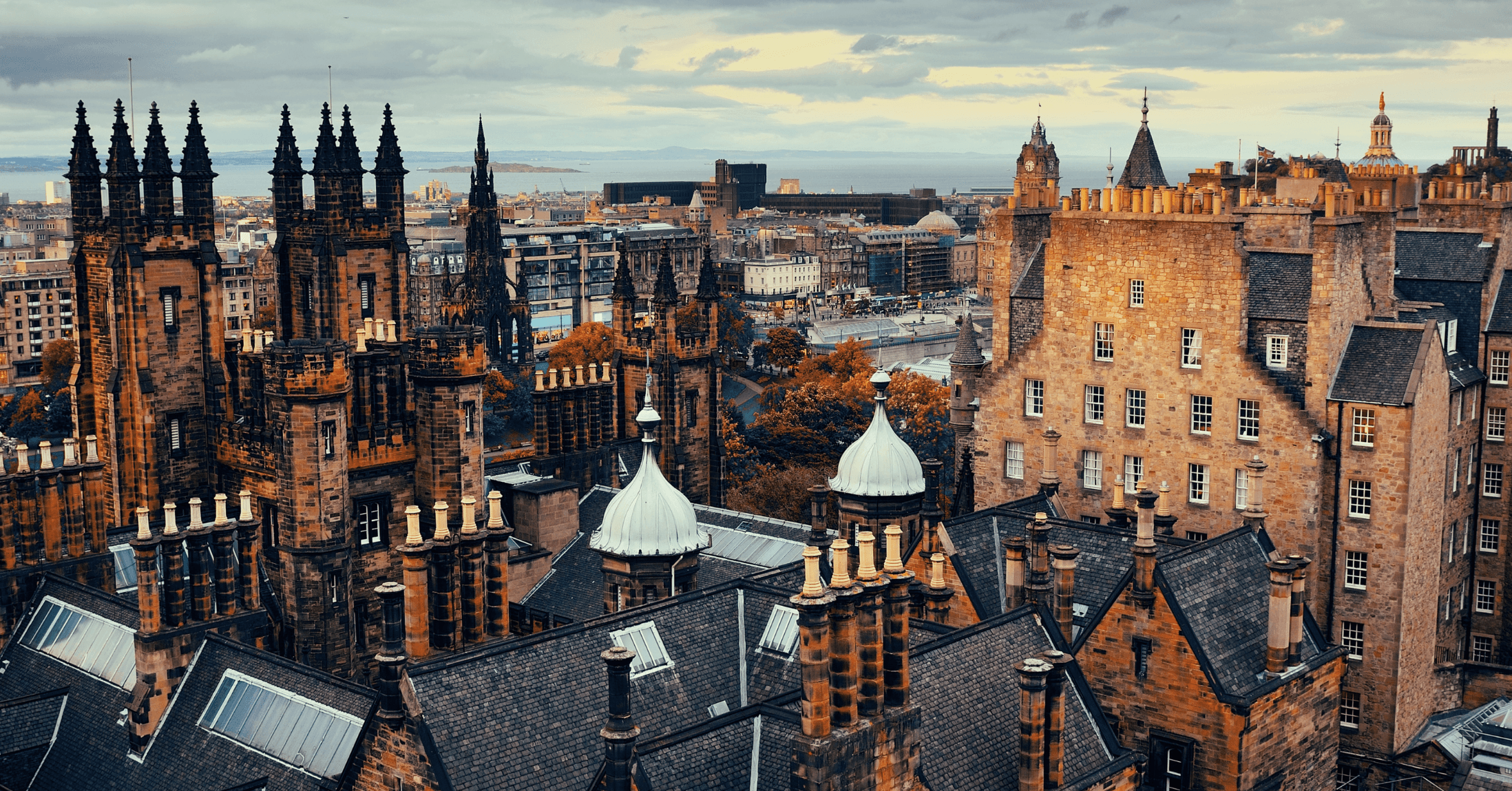 Edinburgh uitzicht over het centrum