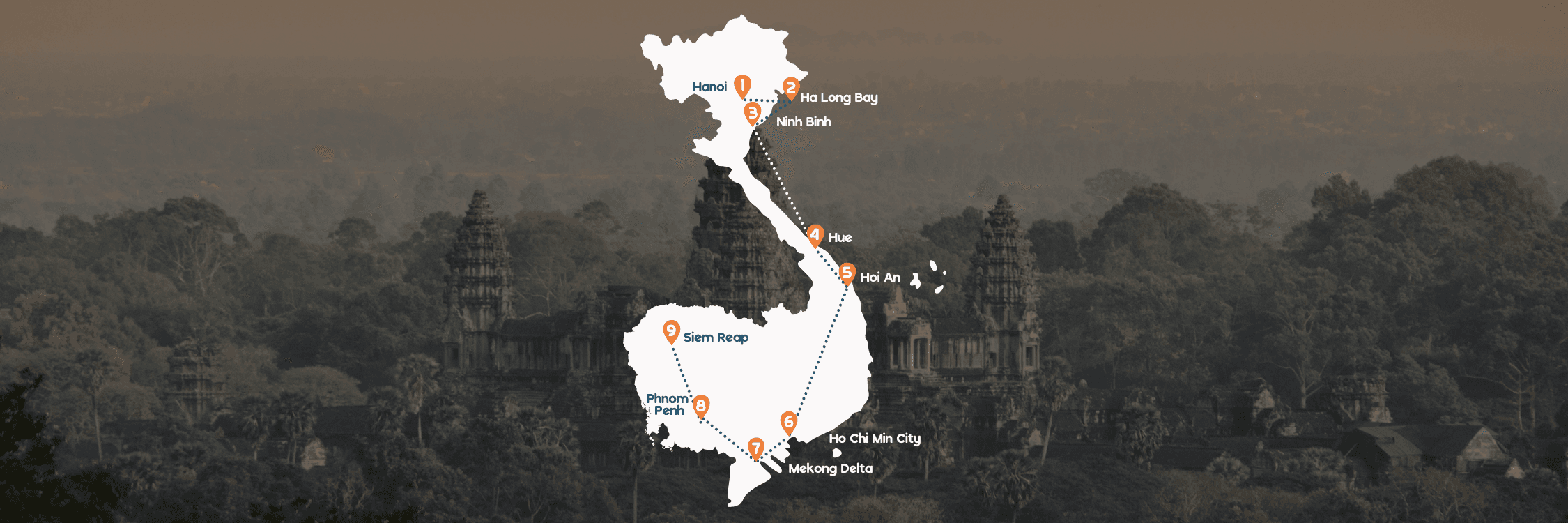 Routekaart desktop RR5 Vietnam en Cambodja