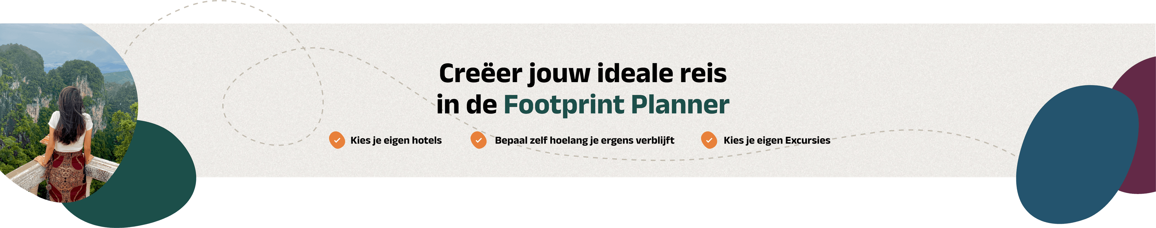 Creer jouw ideale reis Footprint planner
